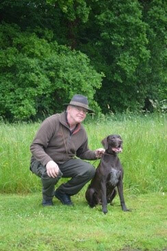 Theo Henke mit Hund